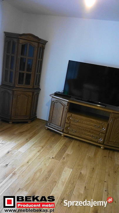 Stylowy Dębowy komplet Do Salonu Dwie Witrynki Łowicz