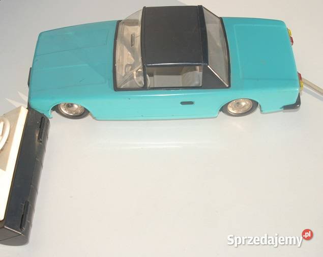 Stara zabawka samochód autko na kabel antyk PRL Cieszyn