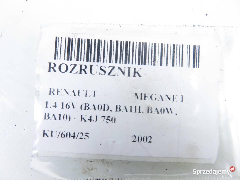 ROZRUSZNIK RENAULT MEGANE I 14 16V 95 K4J 750