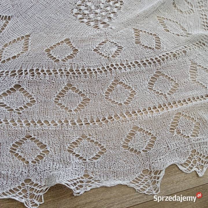Duża serweta dziergana oszydelkiem Grajewo