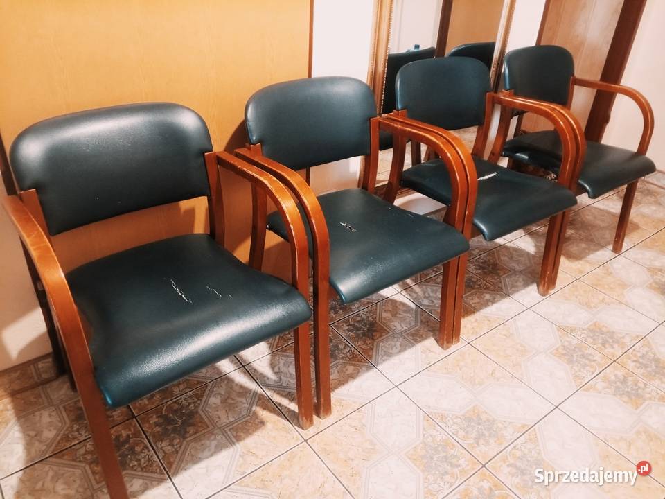 Komplet 4 krzeseł Krzesła ekoskóra