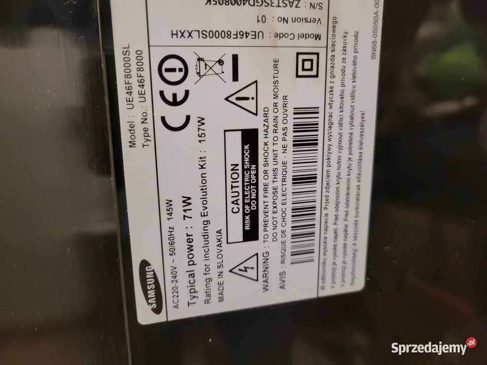 Samsung UE46F8000SL procesor śląskie Gliwice