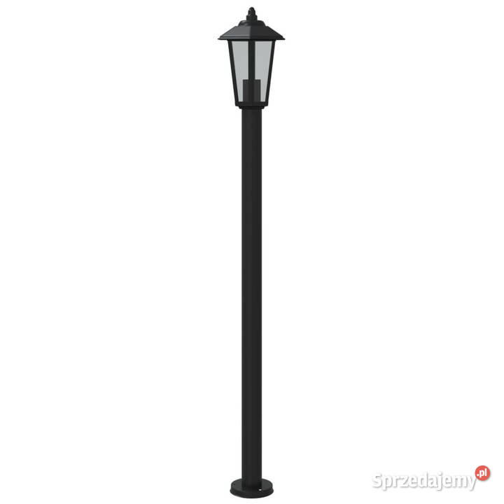 Lampy ogrodowe na słupku 3 czarne 120 stal Warszawa