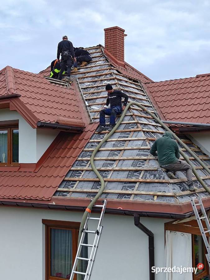 OCIEPLANIE PODDASZY STROPÓW WEŁNĄ CELULOZOWĄ Wykonanie ociepleń i izolacji podkarpackie Mielec