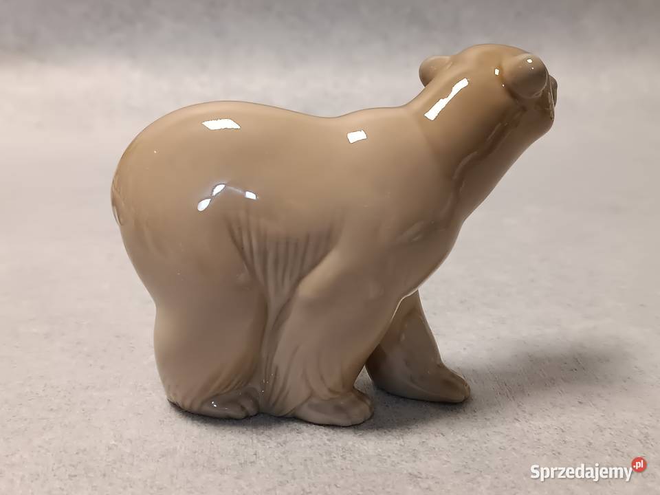 LLADRO Porcelanowa Figura Niedżwiedź Brązowy Miś Gdańsk