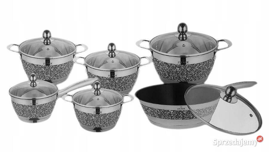 Garnki szare duże Ostrów