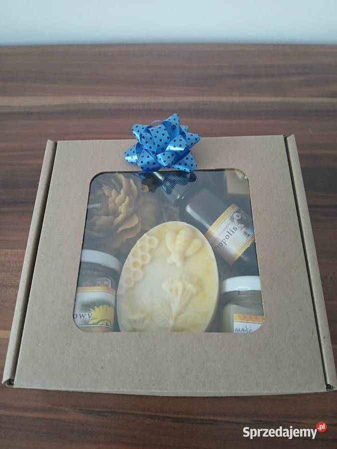 Zestaw prezentowy propolis pyłek maść świeca