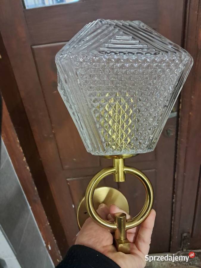 Sprzedam 2 nowe piękne kinkiety klosze ze szkła Sandomierz