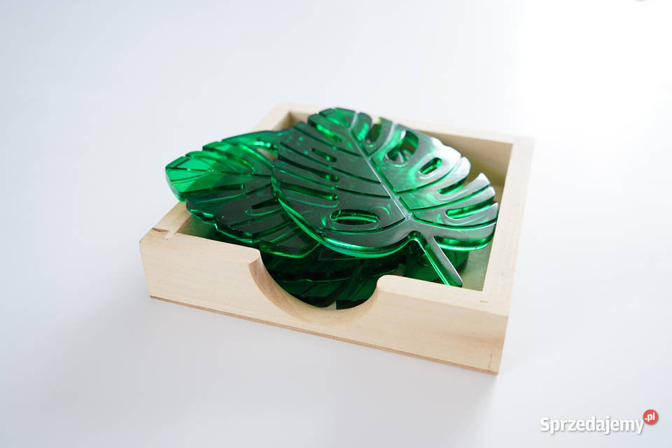 Podkładki pod kieliszki liście monstery Warszawa