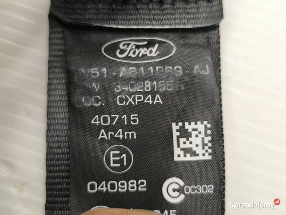 PAS BEZPIECZEŃSTWA LEWY TYŁ FORD FIESTA MK7 LIFT