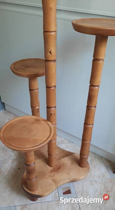 Kwietnik stojący 5 poziomów drewno