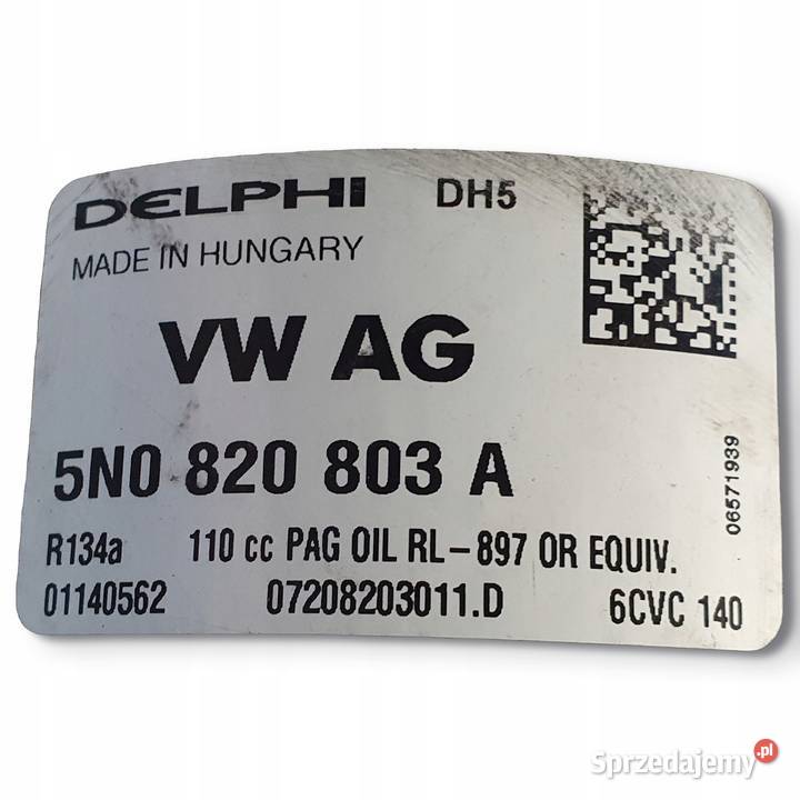 SPRĘŻARKA KLIMATYZACJI VW Golf V Passat B6 19 osobowe Chełm