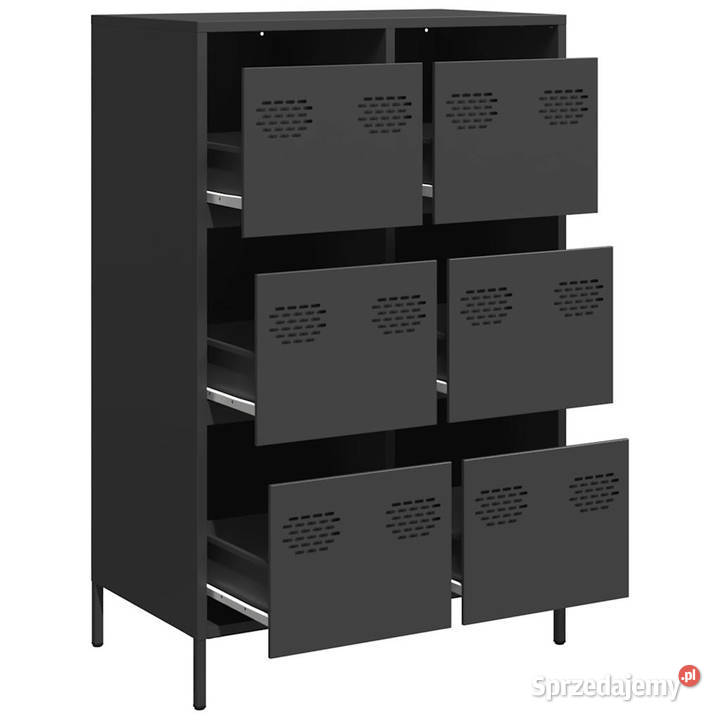Szafka czarna 68x39x1015 stal WM851220 Warszawa