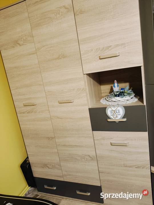 Nowoczesna meblościanka w kolorze dąb Tarnobrzeg