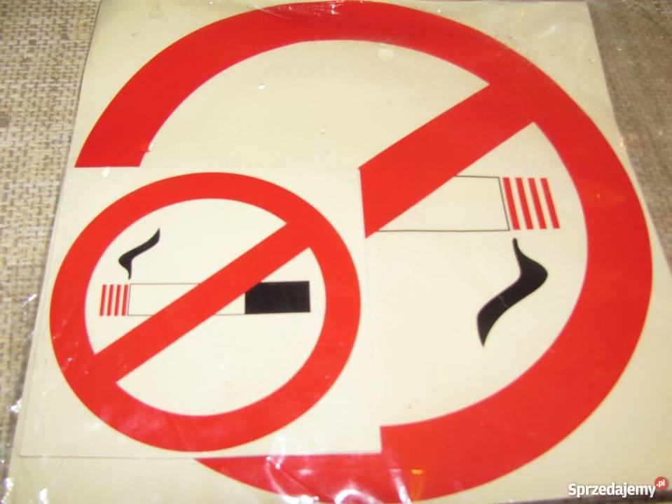 naklejki zakaz palenia 19x19 2 sztuki 95x95 4 Pozostałe Zamość