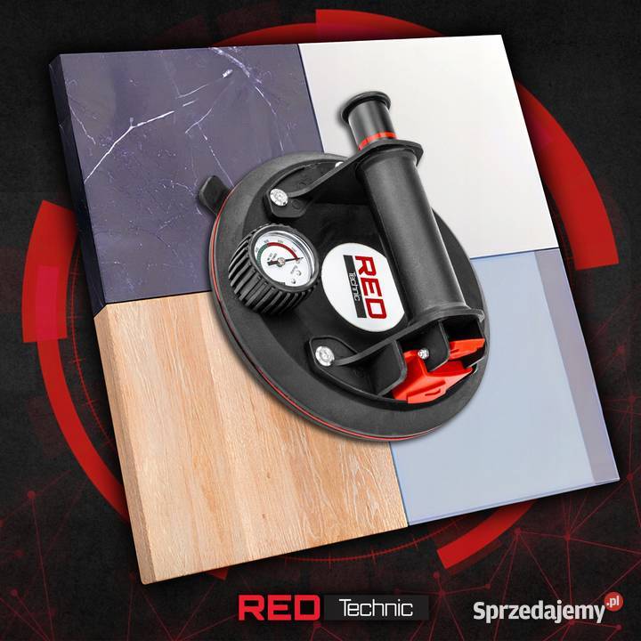 PRZYSSAWKA PRÓŻNIOWA DO PŁYTEK UCHWYT Z POMPKĄ Pozostałe