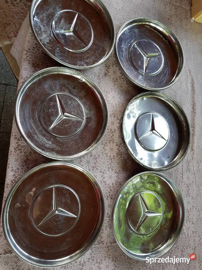 6 Kołpaki chrom stary zabytkowy MercedesOryginał Barlinek