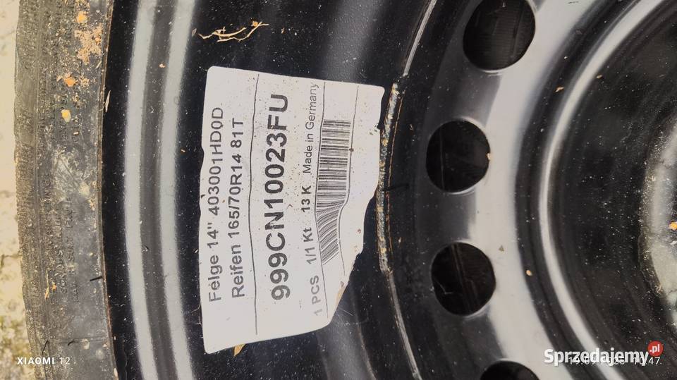 Koła zimowe 1657014 Nowe koła 4x100 Samochodowe
