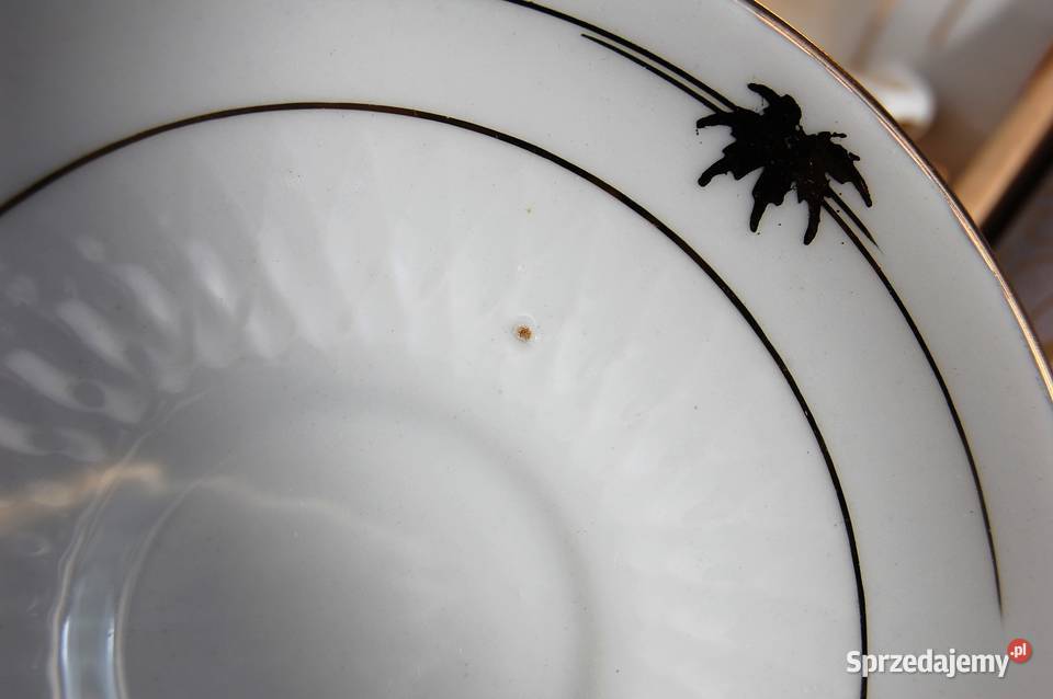 Filiżanki biała porcelana chińska złocona Lublin