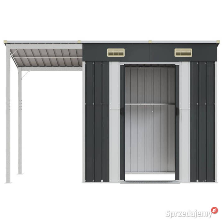 Szopa z wiatą antracyt 277x1105x181 stal Warszawa sprzedam