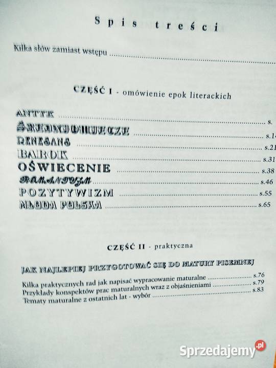 Zdasz maturę z polskiego pomoce szkolne