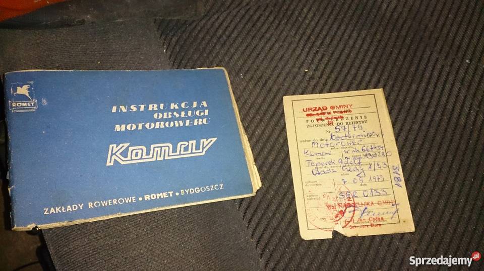 Komar 2 dokumenty Motoryzacja