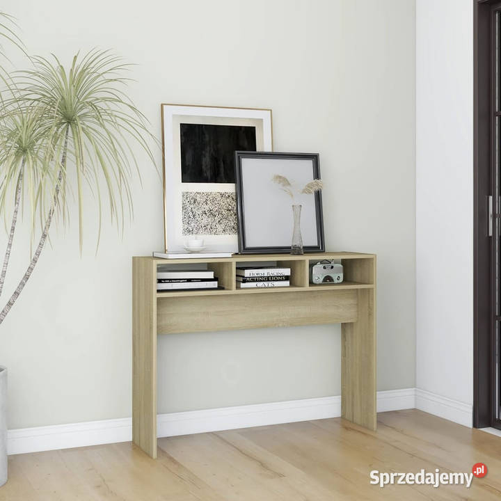 Stolik konsolowy dąb sonoma 105x30x80 WM808308 Stoły Warszawa