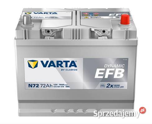 Akumulator 72Ah 760A 12V VARTA Blue Dynamic EFB osobowe Płock