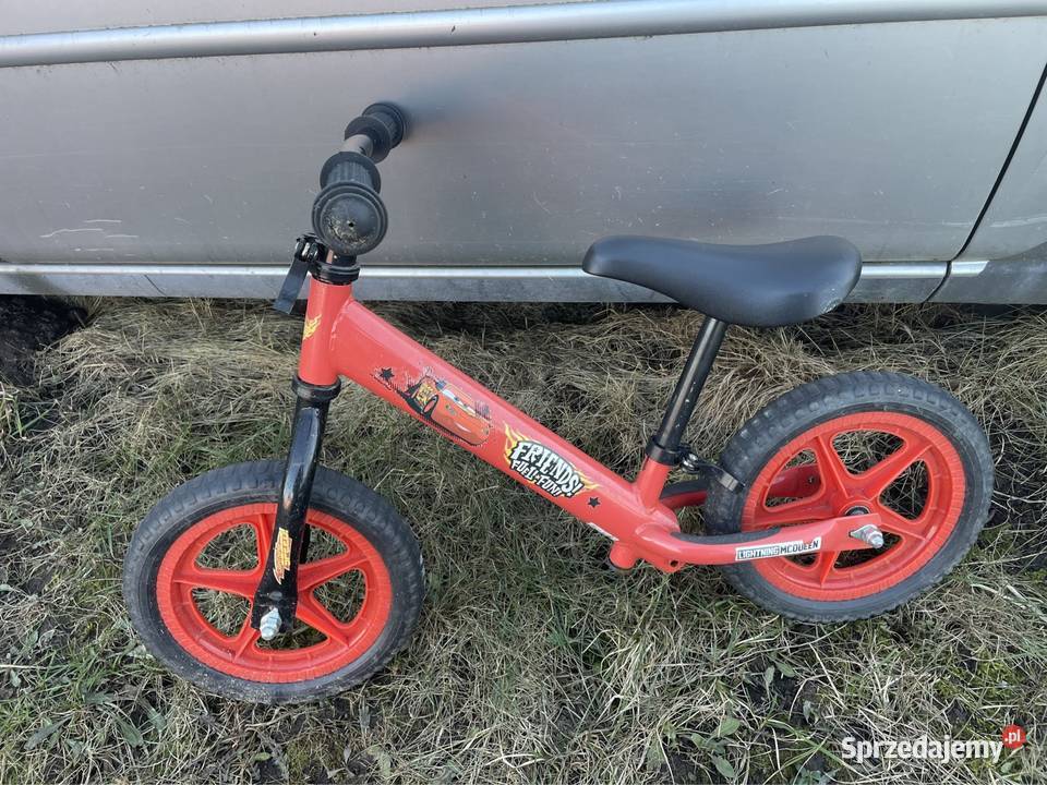 Rowerek biegowy 23 lata Pixar Zygzak McQueen podlaskie Rutki-Kossaki