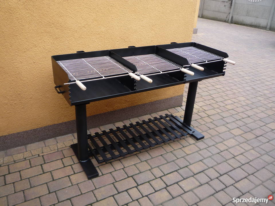Gastronomiczny grill TRÓJKOMOROWYblacha 5 mm z Damasławek