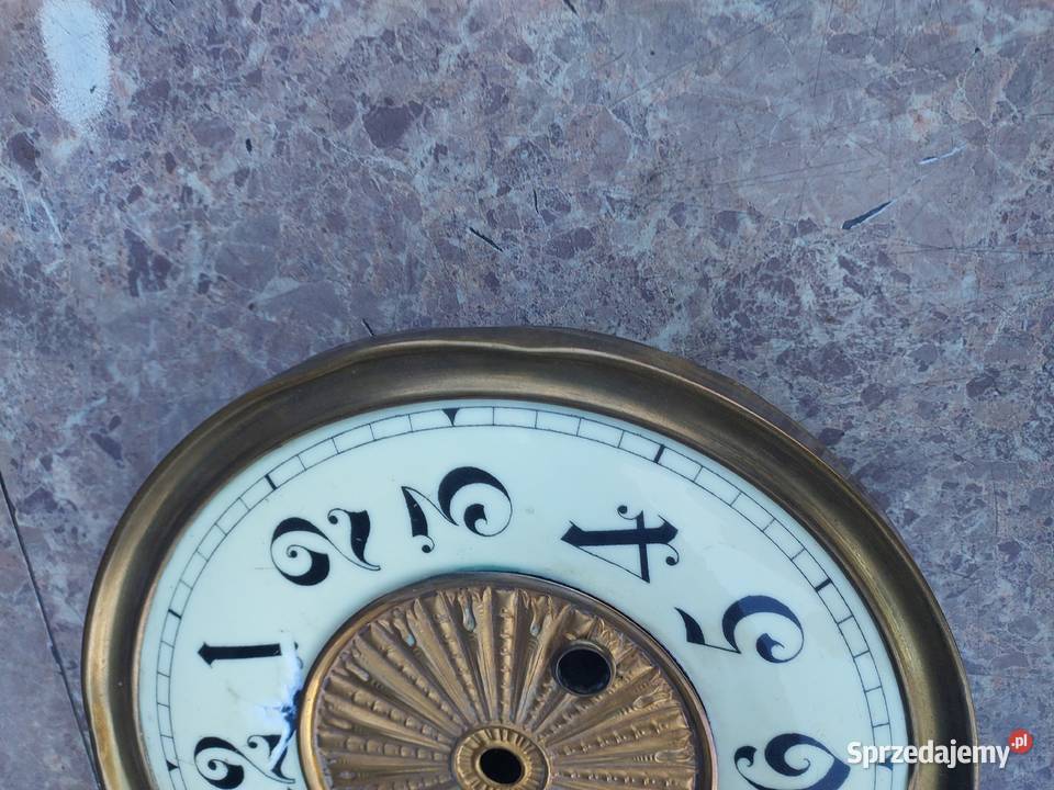 687 Tarcza starego zegara tzw porcelanka Tczew
