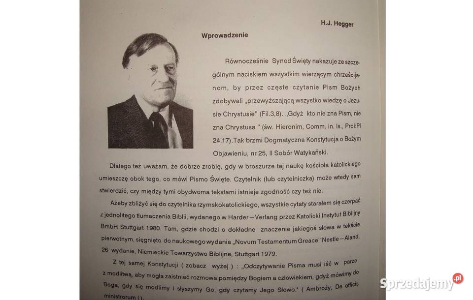 Biblia a Rzym Hegger z fotoopisem Pozostałe Tychy