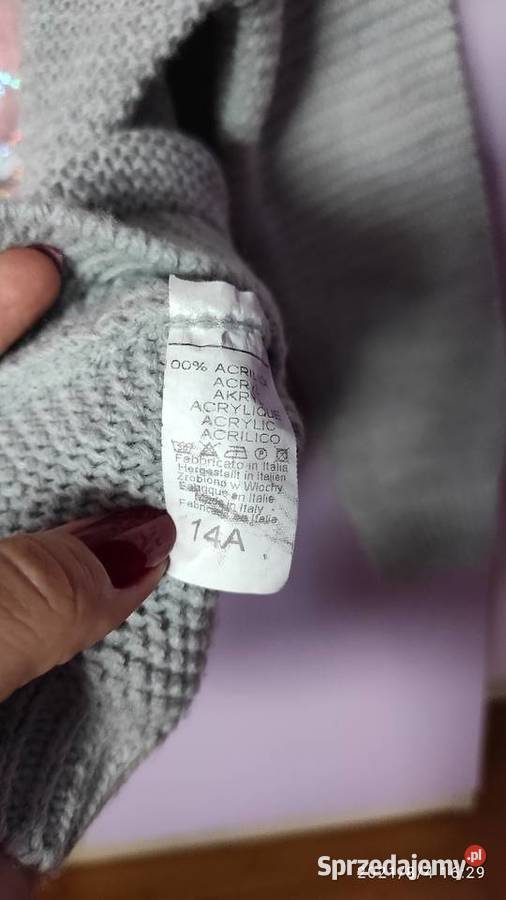 Sweter kardigan rozmiar 134 Jabłonica