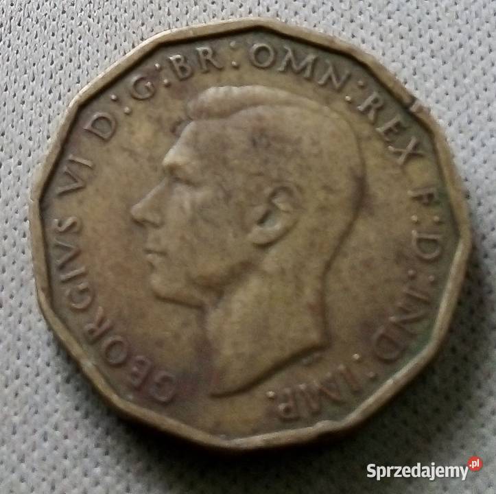WIELKA BRYTANIATHREE 1943 r PENCE mazowieckie Legionowo sprzedam