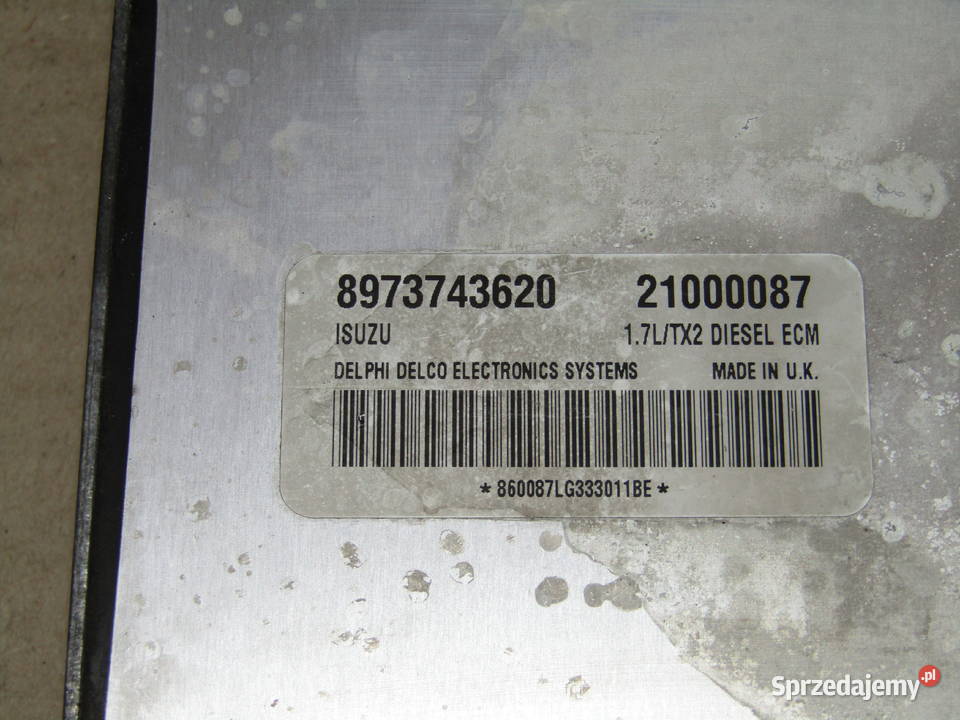 STEROWNIK SILNIKA OPEL ASTRA II 17DTI 8973743620 łódzkie