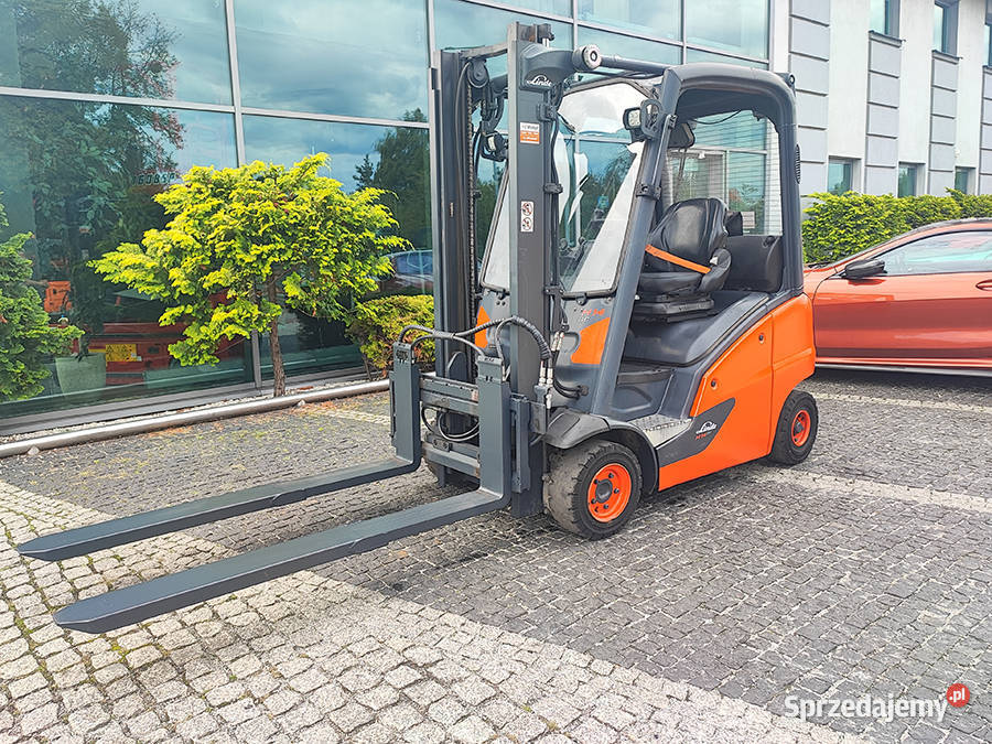 Wózek widłowy gazowy Linde H14T01 LPG duplex 315 Kęty