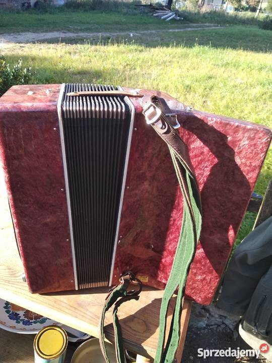 Akordeon bieriozka 80bas drugi Instrumenty klawiszowe i MIDI Reszel