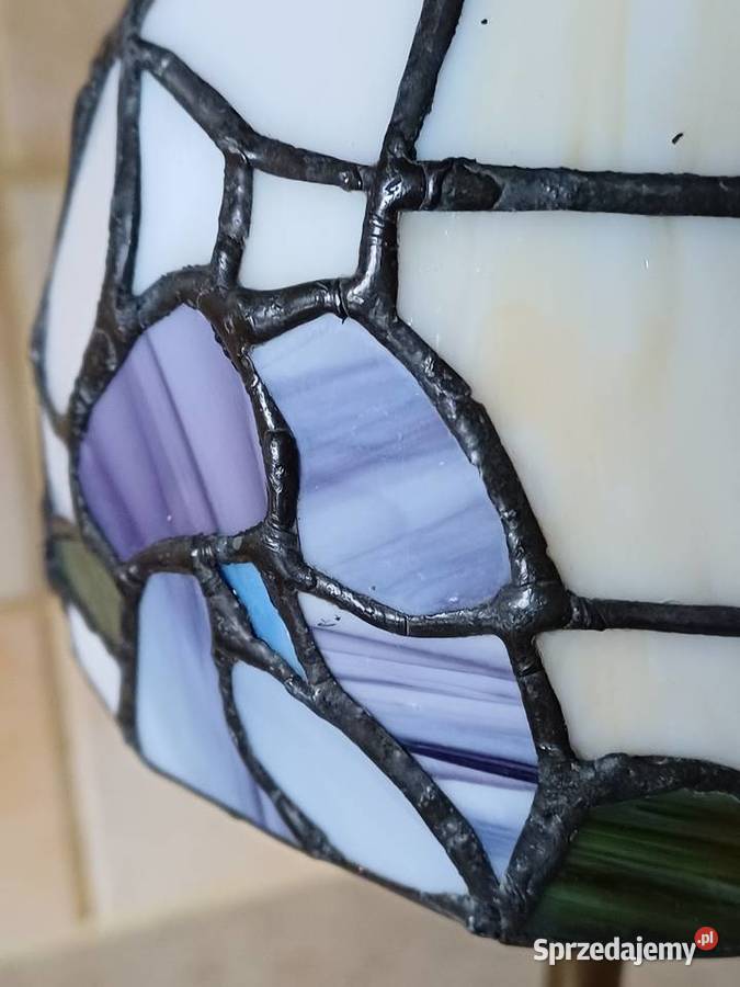 vintage lampka witrażowa Porcelana i szkło Nowy Targ sprzedam