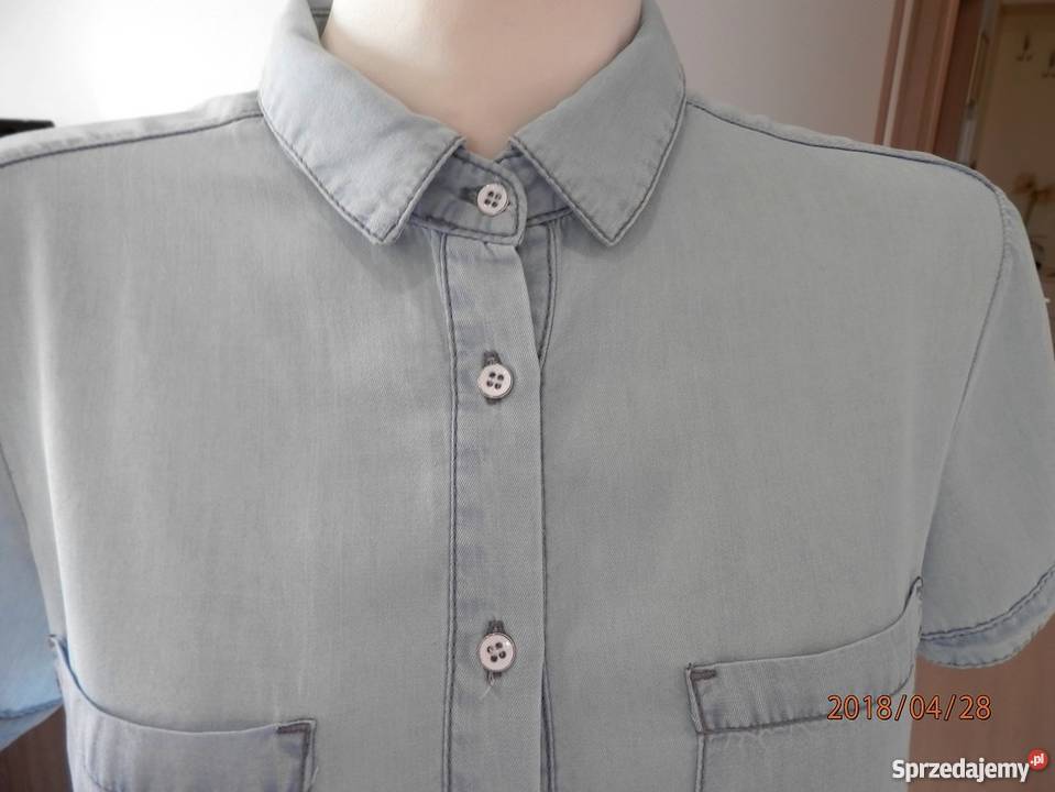 Koszula Bluzka Dżinsowa Błękitna Lekka KappAhl S Łomża