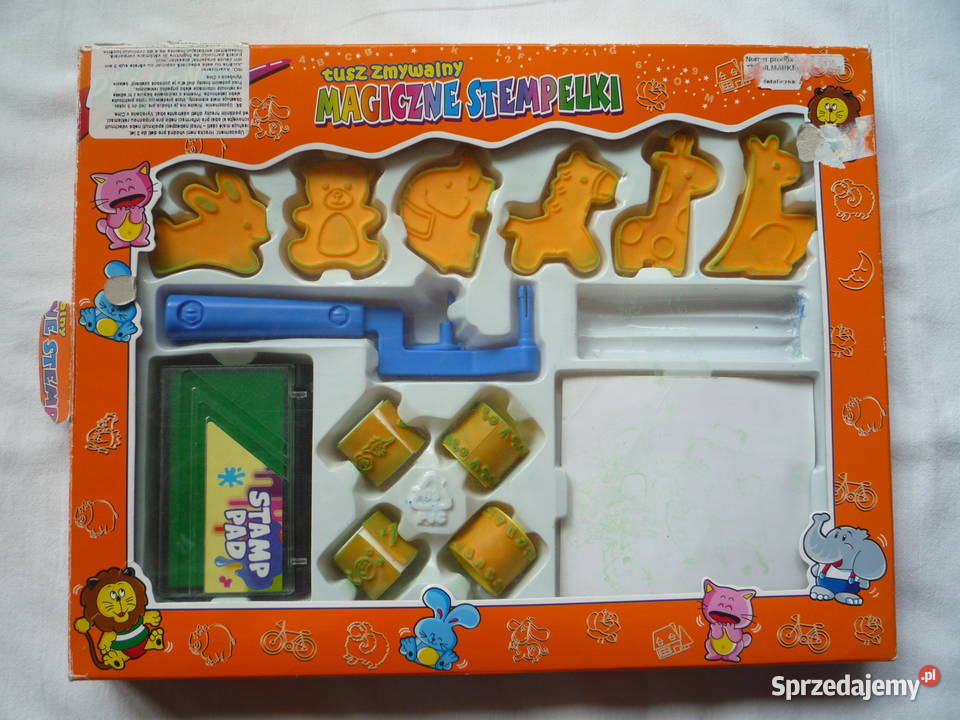 Pieczątki Stempelki Zwierzęta Zestaw Plastyczne Szczecin sprzedam