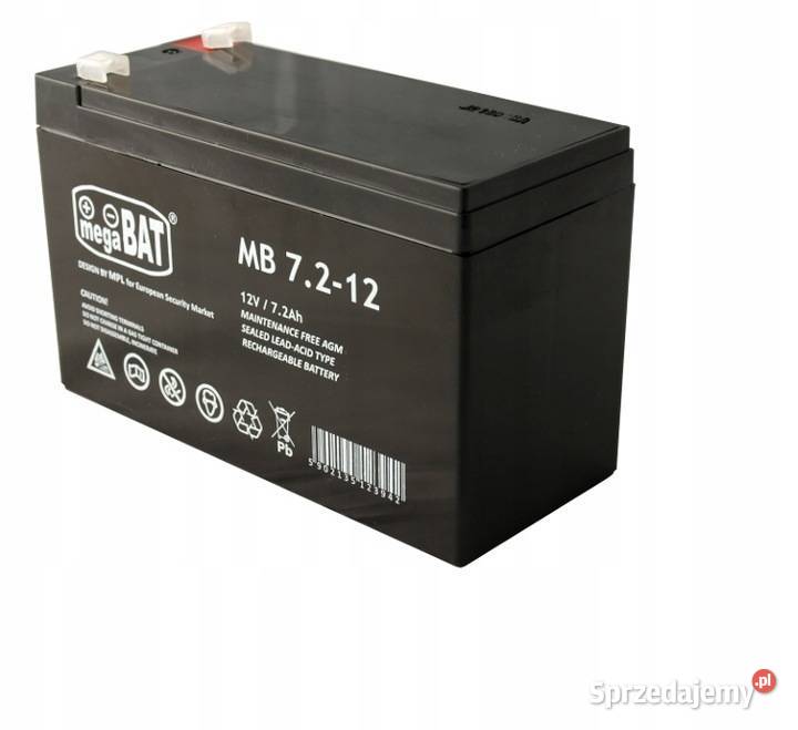 Akumulator żelowy AGM 12V 7 Ah MegaBat MB 7212 Sosnowiec sprzedam