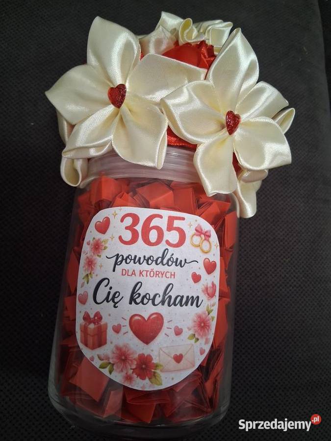 Słoik 365 powodów których Cię kocham Rękodzieło Tyczyn