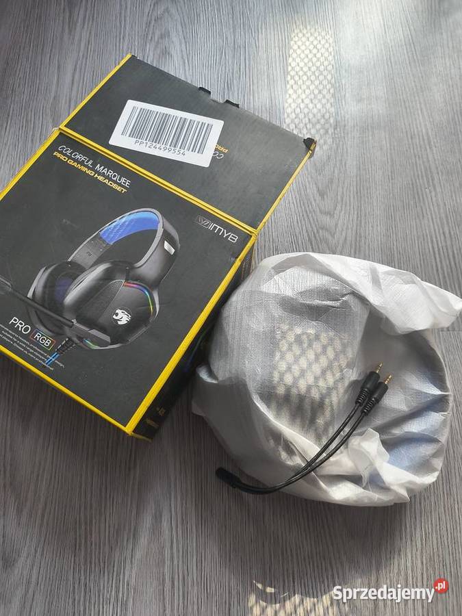 Gamingowe Słuchawki RGB z Mikrofonem Stan Przemyśl sprzedam