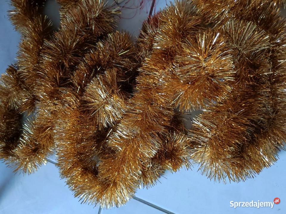 złoty długi łańcuch choinkowy na choinkę XXL świętokrzyskie Kielce sprzedam