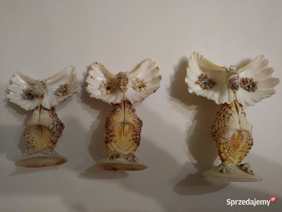 figurki z muszelek sowy Pozostałe łódzkie Łódź