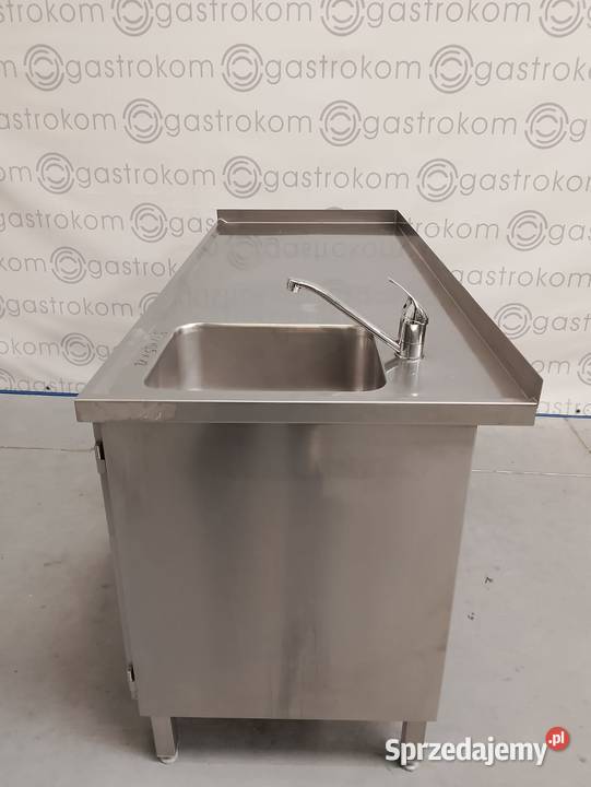 STÓŁ ZE ZLEWEM P I SZAFKĄ POD ZLEW 167X70X85 Wrocław