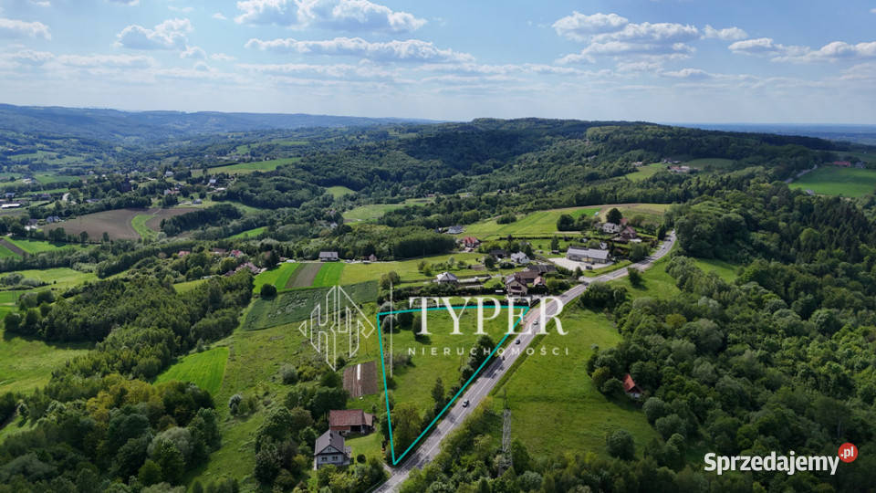 Działki budowlane z widokiem na Tatry asfalt Zabłędza