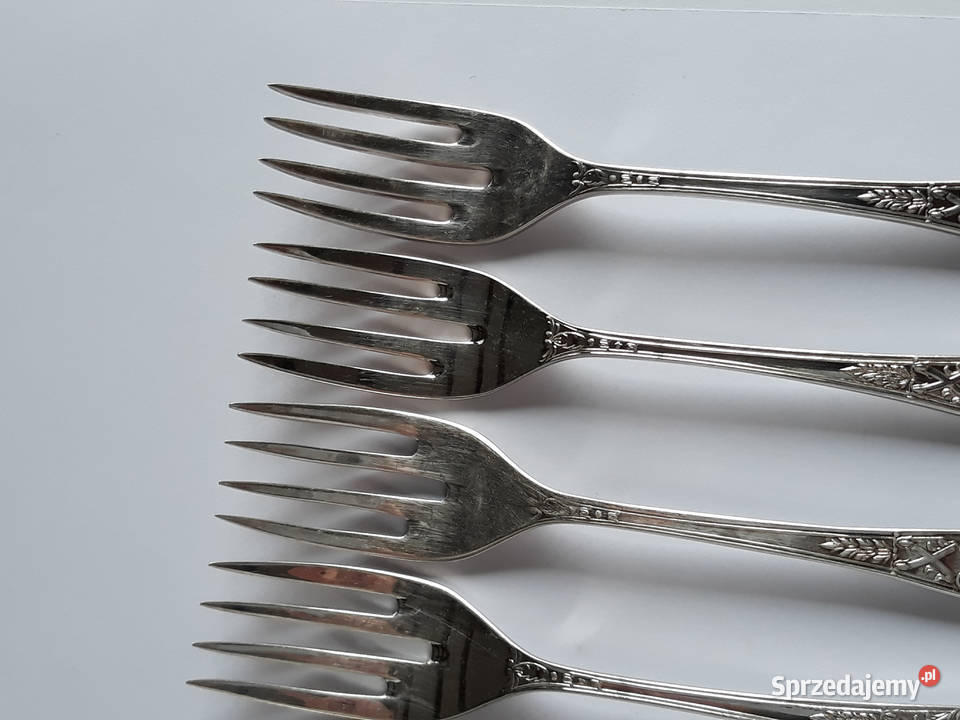 Posrebrzane widelce do ryb ROMAŃSKI Hefra Dąbrowa Górnicza