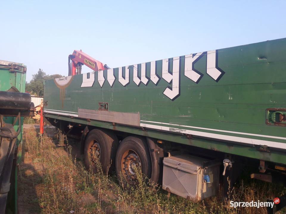 Przyczepa Tandem z HDS Palfinger Rolnicza 18 DMC burtowe