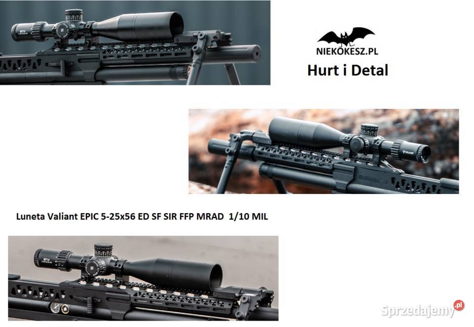 Luneta Valiant EPIC 525x56 ED SF SIR FFP MRAD Trzcianka